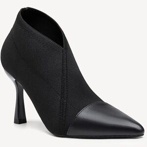 Sleek Black Stiletto Ankle Boots